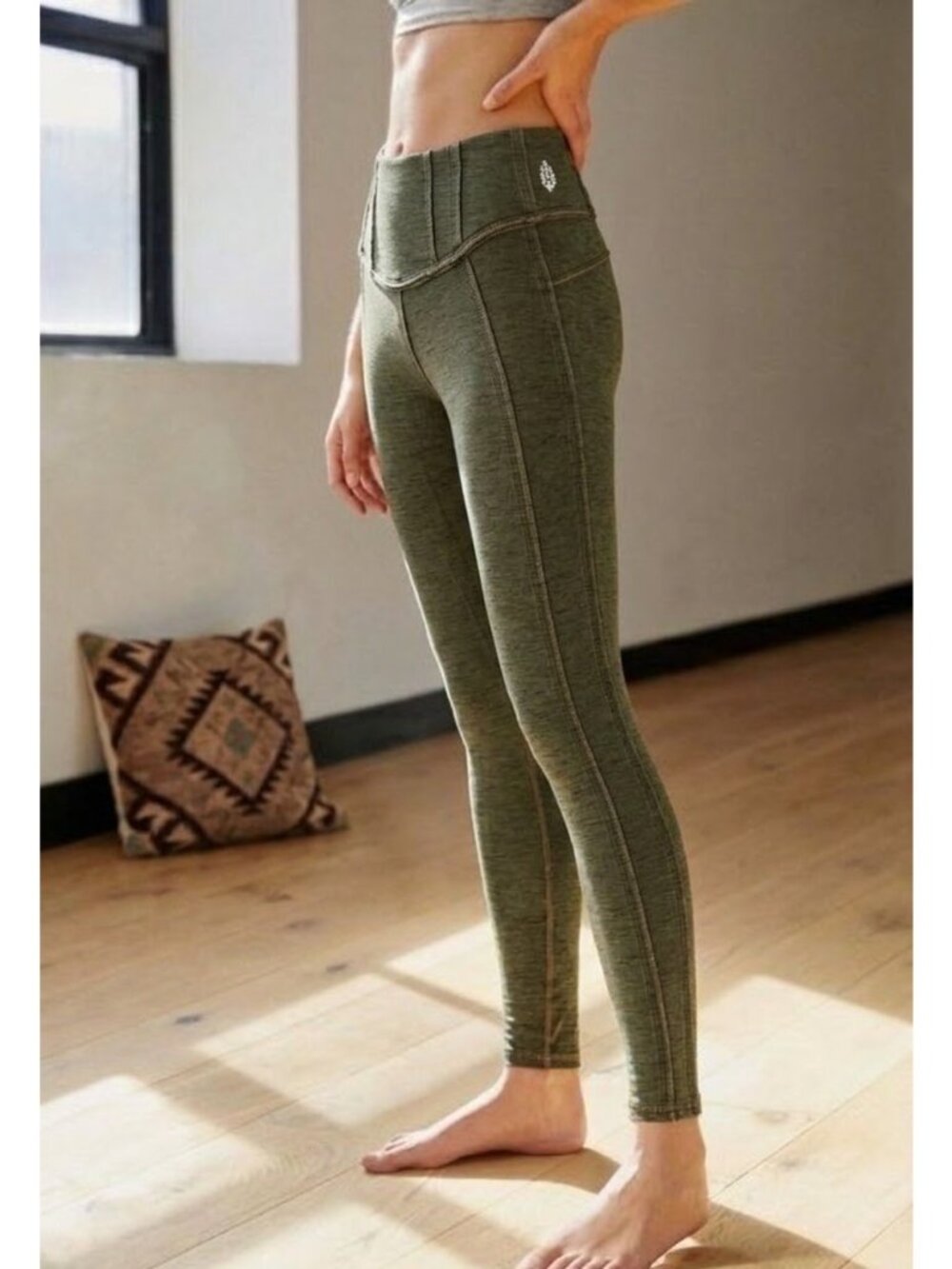 NWT Free People Movement Washed Green High Waist Leggings - Picture 15 of 16